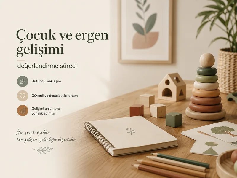 Çocuk ve ergen gelişimi değerlendirme süreci görseli